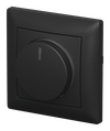 Busch-Drehdimmer LED, Komplettset mit Glimmlampe schwarz matt -