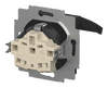 SCHUKO® Steckdosen-Einsatz IP44 Safety+ mit Klappdeckel schwarz matt -
