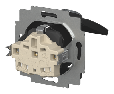 SCHUKO® Steckdosen-Einsatz Safety+ mit Klappdeckel ,