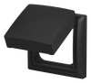 Abdeckrahmen mit Klappdeckel 1-fach schwarz matt - Busch-balance® SI   