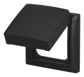 Abdeckrahmen mit Klappdeckel 1-fach schwarz matt - Busch-balance® SI