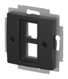 Zentralscheibe mit Tragring 2-fach, Modular-Jack Busch-balance® SI   