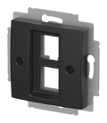 Zentralscheibe mit Tragring 2-fach, Modular-Jack Busch-balance® SI