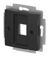 Zent.Sch.ModJack 1-f mit Tragring 1-fach, Modular-Jack Busch-balance® SI   