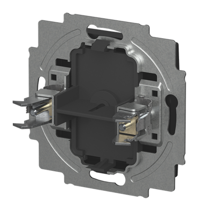 Zentralscheibe mit Tragring für Blindabdeckung 1-fach mit Tragring schwarz matt