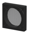 Zentralscheibe Lautsprecher 2-fach schwarz matt - Busch-balance® SI   