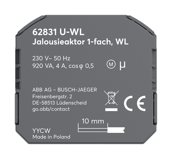 Jalousieaktor 1-fach, UP Wireless – Bild 2 von 4