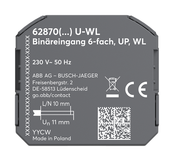 Binäreingang 6-fach, UP, WL – Bild 2 von 4
