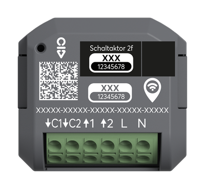 Schaltaktor 2-fach, UP, WL   