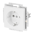 SCHUKO® Steckdosen-Einsatz mit Steckanschluss alpinweiß - Busch-balance® SI