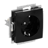 SCHUKO® Steckdosen-Einsatz Safety+ schwarz - Busch-balance® SI