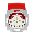 SCHUKO® Steckdosen-Einsatz Safety+ mit Klappdeckel rot - Busch-balance® SI