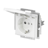 SCHUKO® Steckdosen-Einsatz Safety+ mit Klappdeckel mit Beschriftungsfeld