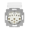 SCHUKO® Steckdosen-Einsatz Safety+ mit Klappdeckel mit Beschriftungsfeld