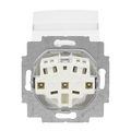 SCHUKO® Steckdosen-Einsatz Safety+ mit Klappdeckel mit Beschriftungsfeld
