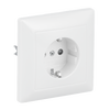 SCHUKO® Steckdose Safety+ alpinweiß - Busch-balance® SI  Vollplatte