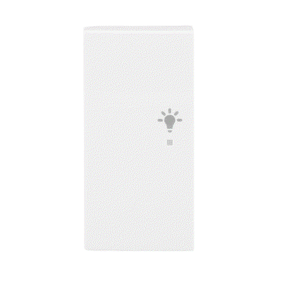 Wippe 2-fach links, mit Symbol "Licht"  Busch-balance® SI   