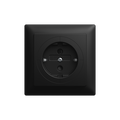 Busch-Objektsteckdose® SCHUKO® Steckdose Safety+ schwarz matt -
