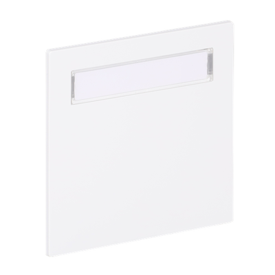 Wippe mit Beschriftungsfeld für Taster, 1-fach studioweiß - Busch-art linear®