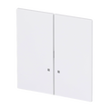 Wippe mit kleiner transparenter Kalotte für Schalter/Taster, 2-fach studioweiß