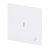 Wippe mit Aufdruck Symbol "Schlüssel" mit kleiner transparenter Kalotte für