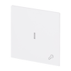 Wippe mit Aufdruck Symbol "Schlüssel" mit kleiner transparenter Kalotte für