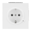 SCHUKO® Steckdosen-Einsatz Safety+ mit LED Kontrolllicht /grün studioweiß -