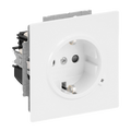 SCHUKO® Steckdosen-Einsatz Safety+ mit LED Kontrolllicht /grün studioweiß -