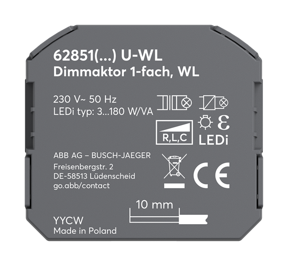 Dimmaktor 1-fach, UP Wireless – Bild 2 von 4