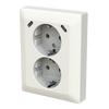 SCHUKO® USB-Doppelsteckdose Safety+ mit 2x USB C