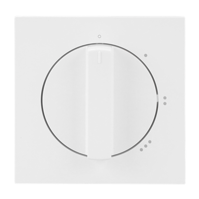 Zentralscheibe mit Drehgriff mit Aufdruck Symbol "0-1-2-3" für Stufenschalter,