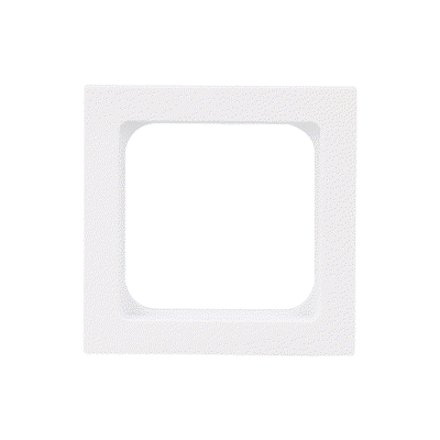 Zwischenring 50x50 mm Kommunikations-Steckverbinder weiß - Busch-art linear®