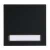 Wippe mit Beschriftungsfeld für Taster, 1-fach schwarz matt - Busch-art linear®