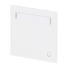 Wippe mit Aufdruck und Beschriftungsfeld Symbol "Klingel" für Taster, 1-fach