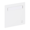 Wippe mit Aufdruck und Beschriftungsfeld Symbol "Klingel" für Taster, 1-fach