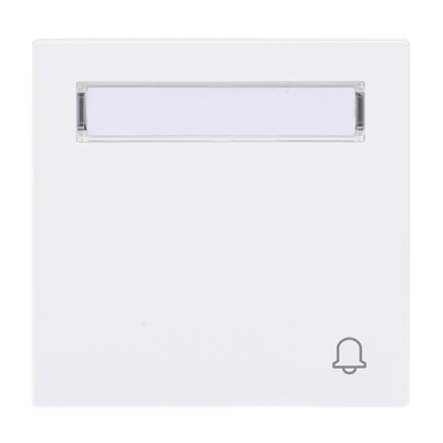 Wippe mit Aufdruck und Beschriftungsfeld Symbol "Klingel" für Taster, 1-fach