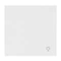 Wippe mit Aufdruck Symbol "Licht" für Schalter/Taster, 1-fach studioweiß -