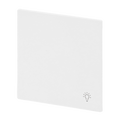 Wippe mit Aufdruck Symbol "Licht" für Schalter/Taster, 1-fach studioweiß -