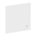 Wippe mit Aufdruck Symbol "Licht" für Schalter/Taster, 1-fach studioweiß matt -