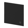 Wippe mit Aufdruck Symbol "Licht" für Taster, 1-fach schwarz matt - Busch-art