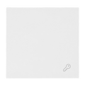Wippe mit Aufdruck Symbol "Schlüssel" für Schalter/Taster, 1-fach studioweiß -
