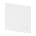 Wippe mit Aufdruck Symbol "Schlüssel" für Schalter/Taster, 1-fach studioweiß -