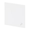 Wippe mit Aufdruck Symbol "Schlüssel" für Schalter/Taster, 1-fach studioweiß