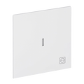 Wippe mit Aufdruck Symbol "Steckdose" mit kleiner transparenter Kalotte für