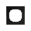 Abdeckrahmen 1-fach schwarz matt - Busch-art linear®   