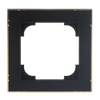 Abdeckrahmen mit Dekorring 1-fach schwarz matt/gold - Busch-art linear®   