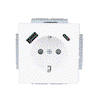 SCHUKO® USB-Steckdosen-Einsatz Safety+ mit USB A/C studioweiß matt - Plattform