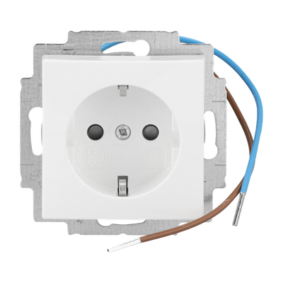 Busch-steplight® SCHUKO® Steckdosen-Einsatz Safety+ mit LED