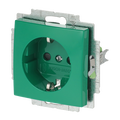 SCHUKO® Steckdosen-Einsatz Safety+ grün - Busch-balance® SI
