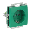 SCHUKO® Steckdosen-Einsatz Safety+ grün - Busch-balance® SI